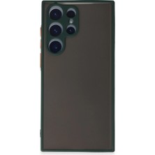 Aslanoğlu Store Samsung Galaxy S22 Ultra Kılıf Montreal Silikon Kapak - Yeşil