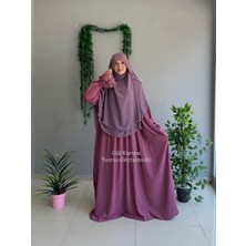 Yüsra Collection Tesettür Erva Abaya ve Gölgeli Sufle 2'li Takım