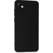 Aesco Samsung Galaxy A05 Kılıf Nano Içi Kadife Silikon - Siyah