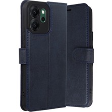 Aesco Oppo Reno 14F Trend S Plus Kapaklı Kılıf - Lacivert