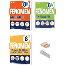 Fenomen Yayıncılık 8.sınıf 8A Mat Inkilap Fen Soru Bankası Lgs 2027+ÇÖZÜM Ayracı+Telefon Tutucu