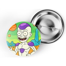 İberk 5 Adet Iğneli Çanta Rozeti - Frieza - Rick Morty Dünyası Efektli