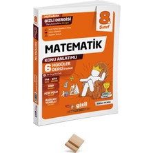 Gizli Yayınları Gizli Lgs 2027 8. Sınıf Matematk Konu Anlatımlı Modüler Dergi + Telefon Standı