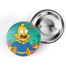 İberk 5 Adet Iğneli Çanta Rozeti - Doctor-Fate - Rick Morty Dünyası Efektli
