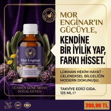 Mor Enginar Şurubu 125 ml | Bitkisel Karışım Karahindibalı Takviye Edici Lokman Hekim Hayat