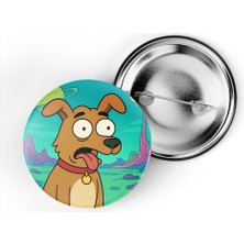 İberk 5 Adet Iğneli Çanta Rozeti - Cowboy-Bebop-Ein - Rick Morty Dünyası Efektli