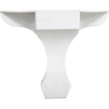 CATEKSSS 14 cm Lükens Ayak Beyaz Orta