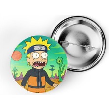 İberk 5 Adet Iğneli Çanta Rozeti - Naruto-Uzumaki - Rick Morty Dünyası Efektli