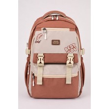 Wander Bag 7370 Kore Tarzı Çok Bölmeli, Geniş Iç Hacimli, Suluk Cepli Okul ve Günlük Sırt Çantası