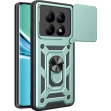 Aesco Xiaomi Redmi Note 15 4g Pars Lens Yüzüklü Silikon - Yeşil