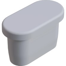 CATEKSSS 15X30 mm Elips Profil Tapası 2 mm Beyaz