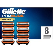 1001 Proglide Power Tıraş Bıçağı, 8 Yedek Bıçak, Islak Tıraş Makineleri Için, Erkekler Için,
