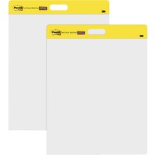 1001 Şövale Pedi, 20" x 23", Beyaz, 20 Yaprak/ped, 2 Ped/pk, Komut Şeritleri Dahil Yüzeylere Monte Ed
