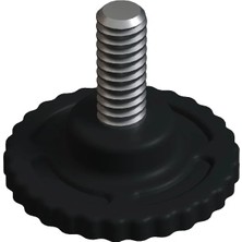 CATEKSSS M8X20 Tırtıllı Vida Çap: 38 Siyah