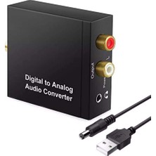1001 5057 Dijital To Analog Optik Ses Tos Çevirici Dönüştürücü Adaptör, 3.5mm