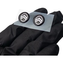 MOZOKO Kendinden Yapışkanlı Citroen Uyumlu 14 mm Damla Baskılı Kumanda Amblemi Logo 2 Adet