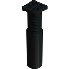 CATEKSSS 13,5-21 cm Tablalı Gizli Ayarlı Ayak Siyah