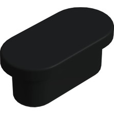 CATEKSSS 13X25 mm Elips Profil Tapası Siyah
