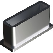 CATEKSSS 10X30 mm Düz Iç Profil Tapası Krom