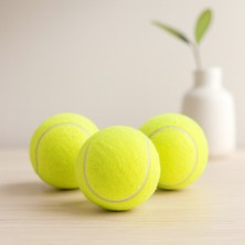 TeknoKapsül 3lü Tenis Kort Topu - Poşetli Kartela Ambalaj