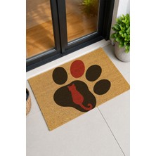 Reflexa Kapı Önü Coco Paspas Pati Içinde Kırmızı Kedi Desenli 60 x 40