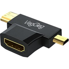 1001 Mini Hdmı/micro HDMI Erkek To HDMI Dişi Dönüştürücü Adaptör