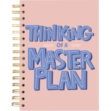 1001 Sert Spiral Defter | Master Plan Tasarımı | Premium Kağıt | Not Defteri | Günlük | Listeler |