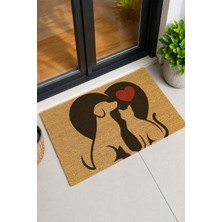 Reflexa Kapı Önü Coco Paspas Kedi Köpek Desenli Kalpli 60 x 40