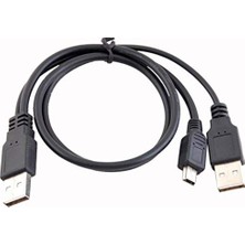 1001 4529 USB Y 3 Giriş Mini 5 Pin Harddisk Kablosu