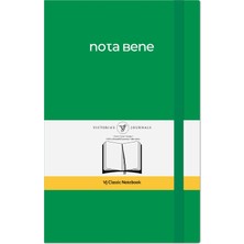 1001 Nota Bene Classic Esnek Kapak Defter 13X21 cm (Yeşil)