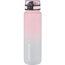 1001 Uzspace 1000ML Çift Renkli Sızdırmaz Bpa Içermez Kilitlenebilir Kapaklı Motivasyonel Tritan Su