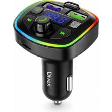 1001 Bluetooth 5.0 Fm Transmitter, PD20W Type-C ve 3.1A USB Hızlı Şarjlı, Eller Serbest Görüşme, T