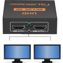 1001 4435 2 Port UHD 4K HDMI Switch Ekran Monitör Splitter Çoklayıcı