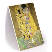 1001 The Kiss, Gustav Klimt 1907-08, Vintage Defter Vı, Çizgisiz, 96 Sayfa, Iplik Dikiş, Esnek Kapak,