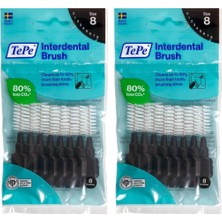 1001 1.5 mm - Siyah Diş Arayüz Fırçası (1x 8 Adet) (2 Paketi)