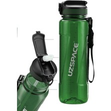 1001 Fiftyfifty Pipetli 1000ML -Büyük Boy- Tritan Su Matarası Yeşil