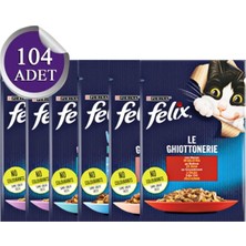 1001 Karışık Yetişkin Yaş Kedi Maması 104 x 85 gr