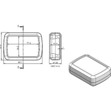 1001 Pla Elektronik Proje Kutusu (Ölçüleri: 88,5X63X27,5MM) - Siyah