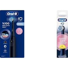 1001 Io 2 Şarjlı Diş Fırçası – Gece Siyahı + Oral-B Io Gentle Care Siyah Diş Fırçası Yedek B