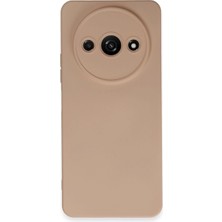 Aesco Xiaomi Redmi A3 4g Kılıf Nano Içi Kadife Silikon - Pudra