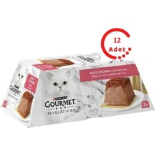 1001 Gold Gourmet Revelations Somonlu Kedi Maması 2X57 gr x 12 Adet