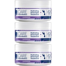 1001 Footworks Lavanta Özlü Gece Uygulanan Bakım Kremi 150ML Üçlü Paket