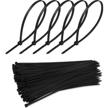 1001 Plastik Kablo Bağı, 100 Adet, Isıya Dayanıklı, Kablo Tutturma Bağı, 6,6 Naylon, Kablo Kelepç