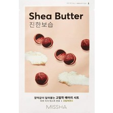 1001 Shea Yağı Özlü Besleyici ve Yoğun Nemlendirici Yaprak Maske (1AD) Airy Fit Sheet Mask Shea Butt