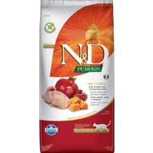 1001 N & D Tahılsız Bıldırcın Etli Balkabaklı Kısırlaştırılmış Kedi Maması - 5 kg