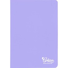 1001 Colors A5 60 Yaprak Çizgili Defter, Pudra Mavi