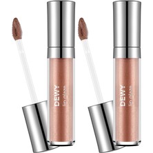 1001 Dewy Lip Glaze Parlak & Dolgun Görünüm Veren Yapışmayan Dudak Parlatıcısı 002 Lıght Beıge (2