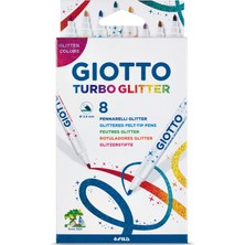 1001 Turbo Glitter - Simli Keçeli Askılı Paket 8'li