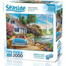 1001 2000 Parça Tekne ve Sevimli Köpekler Puzzle - Angelo Bonito