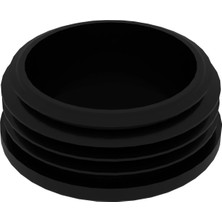 CATEKSSS 51 mm Boru Için Kademeli Içe Geçme Boru Tapası, Boru Kapak, Boru Tapa Siyah